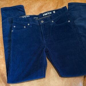 Crewcuts Boy’s Navy Blue Corduroy Stretch Pants - Size 12